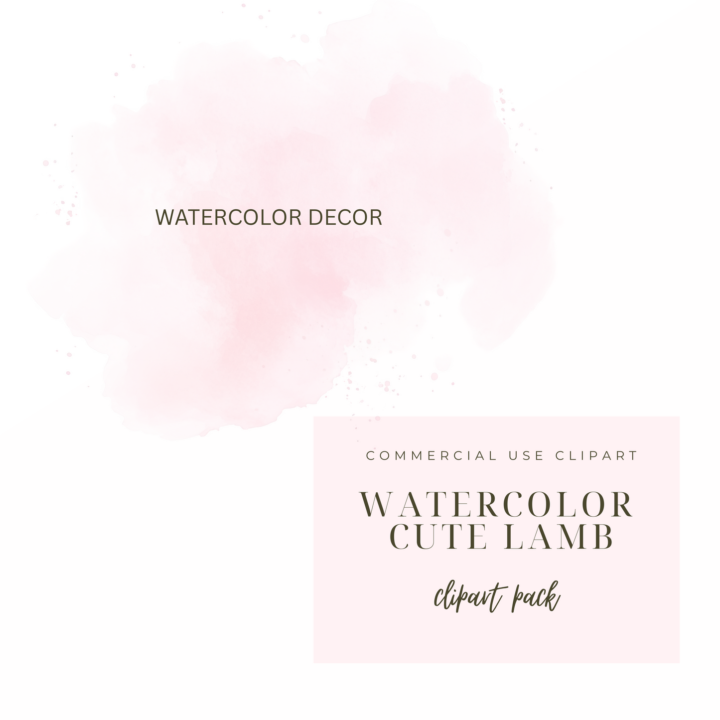 Lamb clipart, cute lamb png, lamb clip art, lamb nursery watercolor clipart, cute sheep clipart, watercolor sheep clipart, Instant download
